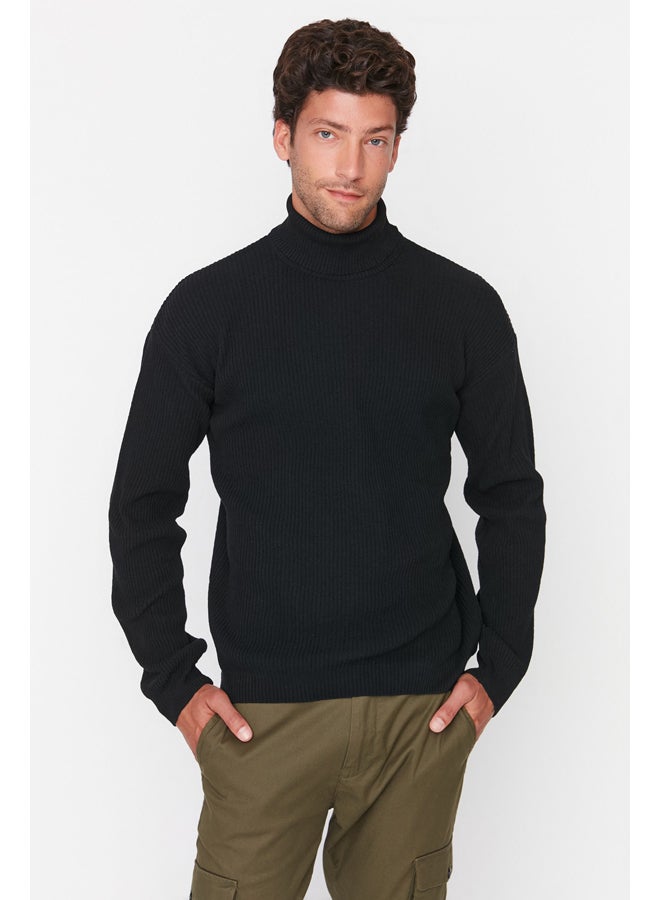 trendyol Sweater - Black - Oversize  - Image 2