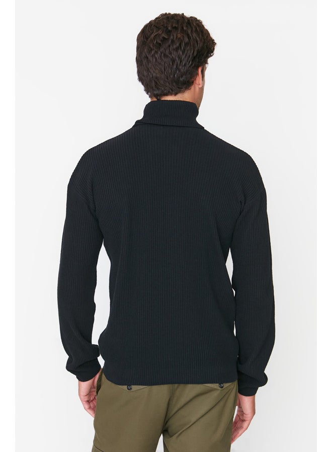 trendyol Sweater - Black - Oversize  - Image 5