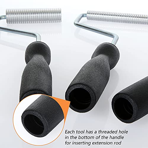 FVIEXE Fiberglass Roller Tools Kit Set of 5, Bubble Paddle Tool Fiberglass Resin Repair Kit, Bubble Roller Fiberglass Laminating Resin Kit for Tub Shower Bathtub Boat Repair - Image 5