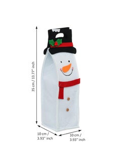 Webelkart Webelkart Antique Merry Christmas Wine Gift Bags For Christmas, Christmas Wine Bottle Cover,Christmas Wine Wrapping Pouch for Wine Bottle (13.77" inches)  - Image 3