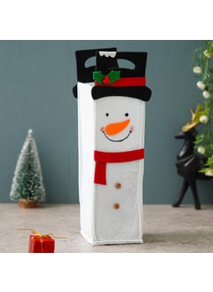 Webelkart Webelkart Antique Merry Christmas Wine Gift Bags For Christmas, Christmas Wine Bottle Cover,Christmas Wine Wrapping Pouch for Wine Bottle (13.77" inches)  - Image 2