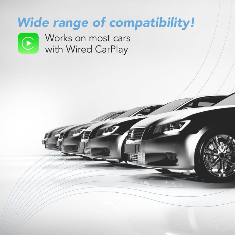 AutoSky محول كار بلاي اللاسلكي - أسرع 5 جيجاهرتز - أوتوسكاي - توصيل وتشغيل - كابلات USB-C و USB-A - Image 4