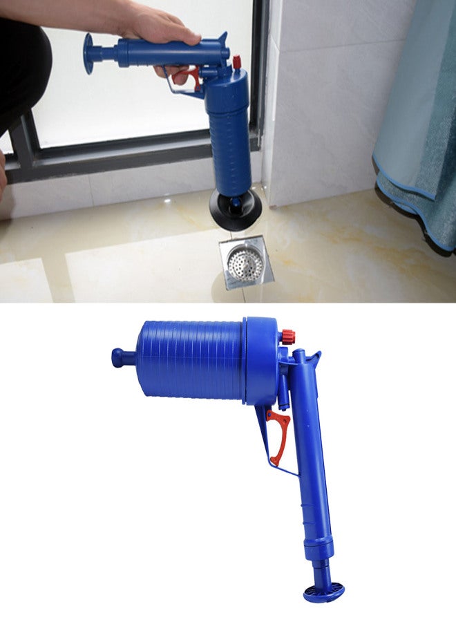 Air Plunger for Toilet Blue Household Air Toilet Drain Blaster Plunger for Floor Drain Sink Sewer Bathtub - Image 5