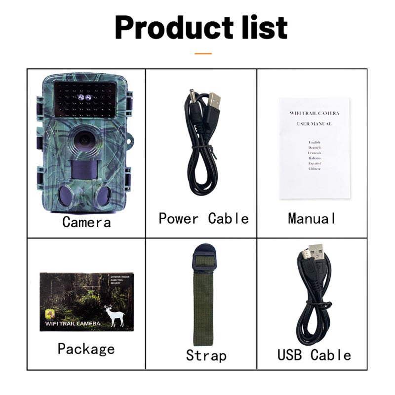 WiFi Trail Camera: 4K 60MP 120-Degree Sensing Angle, 0.3s Rapid Trigger - IP66 Waterproof 940nm Invisible Infrared Lights Night Vision Trail Camera for Outdoor Hunting, Wildlife Photography, Home Surv - Image 5