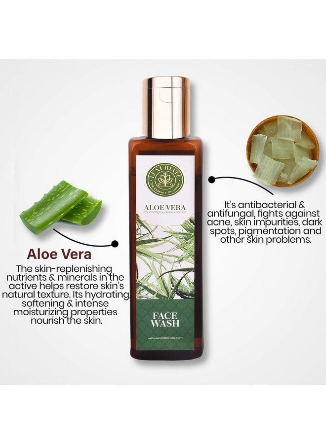 LUXURIATE GIFT Pack Combo of Natural Herbal Aloe Vera Face Wash Gel Cleanser and Lavender Buds of Beauty Fresh Body Wash Shower Liquid for Men and Women (Pack of 2) - Image 5