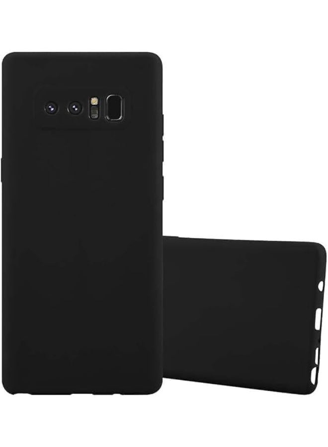 Lion Store Samsung Galaxy Note 8 Case, slim black cover made of soft thermoplastic polyurethane, matte flexible silicone cover for Samsung Galaxy Note 8 (black) - Image 1