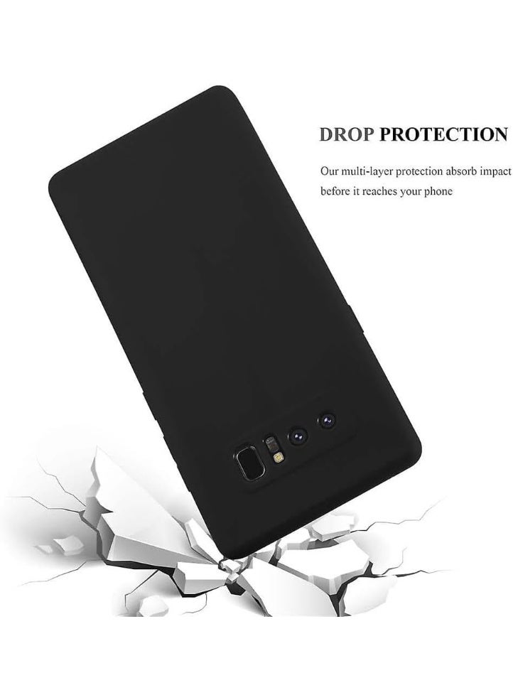 Lion Store Samsung Galaxy Note 8 Case, slim black cover made of soft thermoplastic polyurethane, matte flexible silicone cover for Samsung Galaxy Note 8 (black) - Image 2