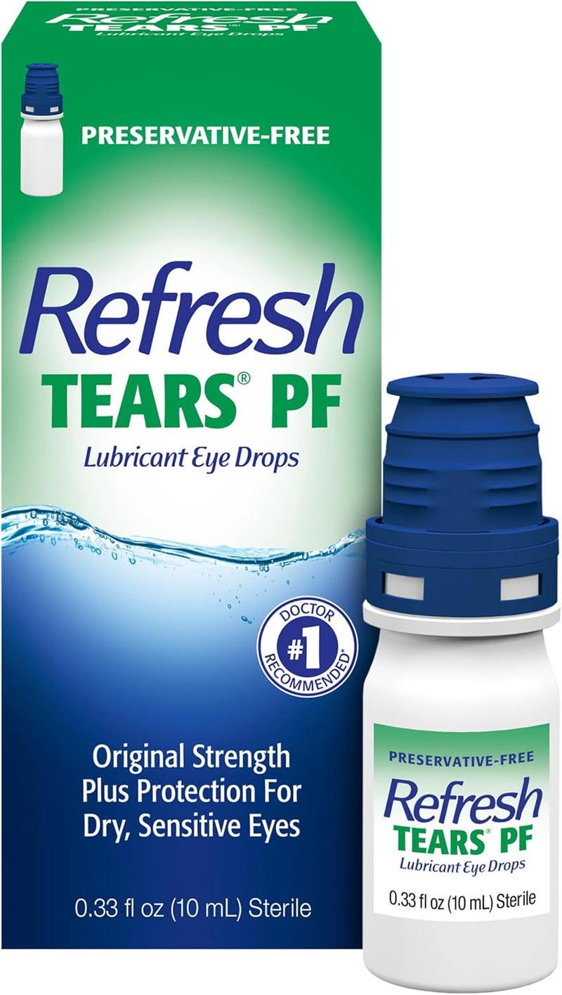 REFRESH قطرات العين الاصطناعية ريفريش تيرز PF خالية من المواد الحافظة 033 أونصة سائلة 10 مل - Image 1