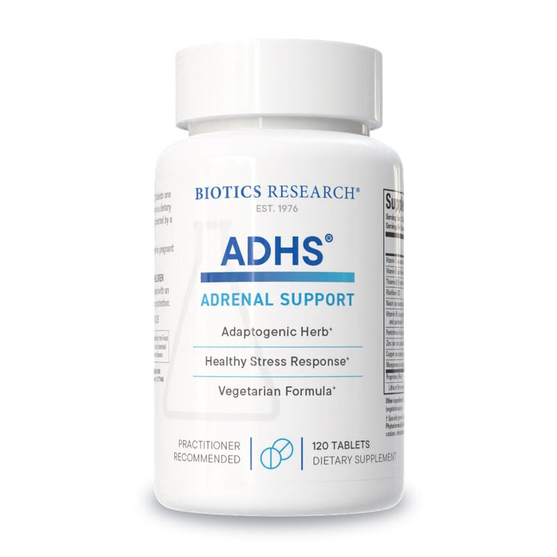 Biotics Research Biotics Research ADHS Adrenal Support Supports Normal Cortisol Levels Antioxidant Support More Energy Healthy Response 120 Tabets