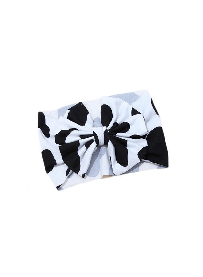 BBTDIN Baby Cow Turban Headband with Stria Hair Bows and Headwrap BBG52 (B4-Turban) - Image 3