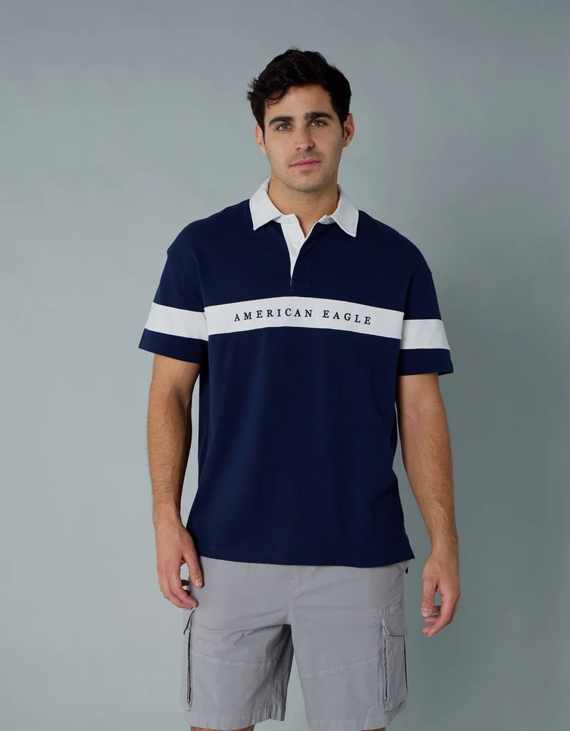 AE Logo Rugby Polo Shirt