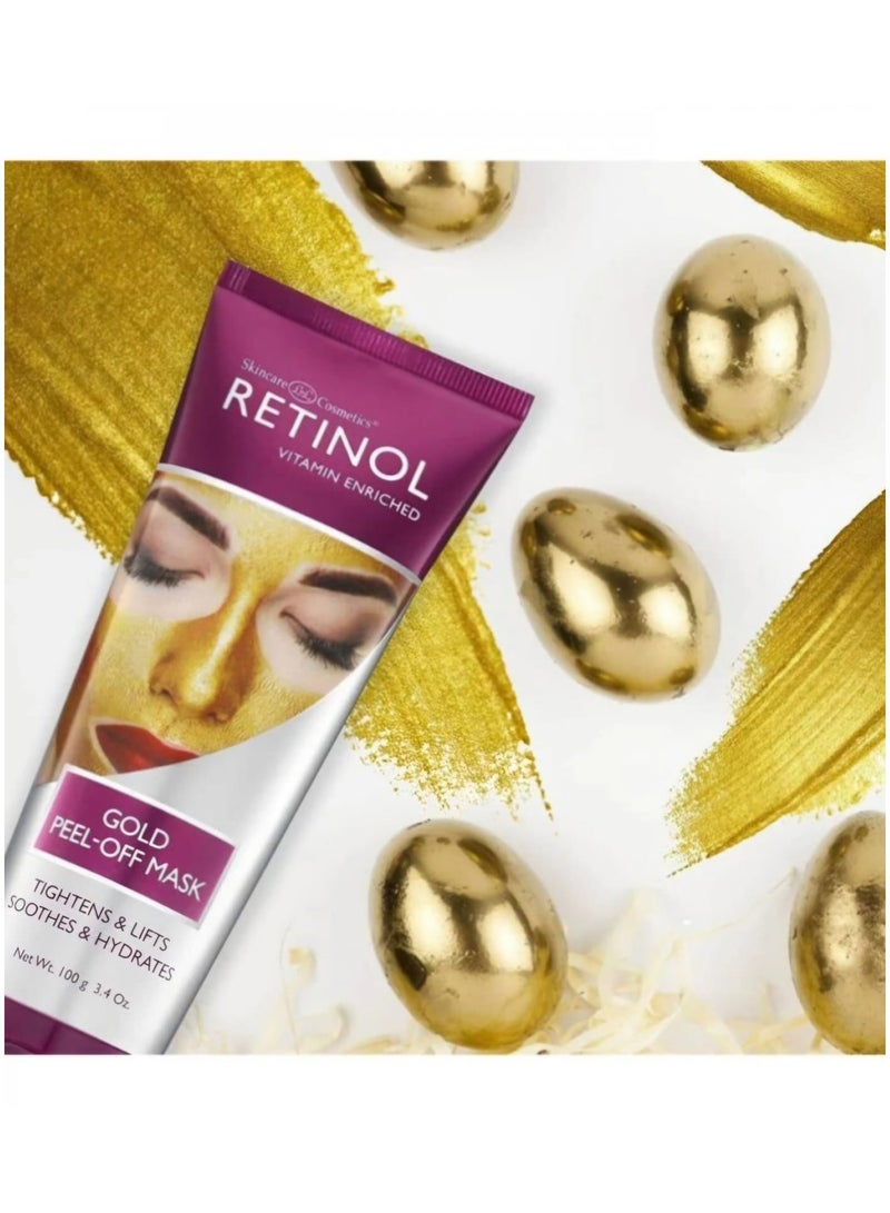 ريتينول قناع ذهبي قابل للتقشير من ريتينول 100 غرام لكل انواع البشرة - Image 4