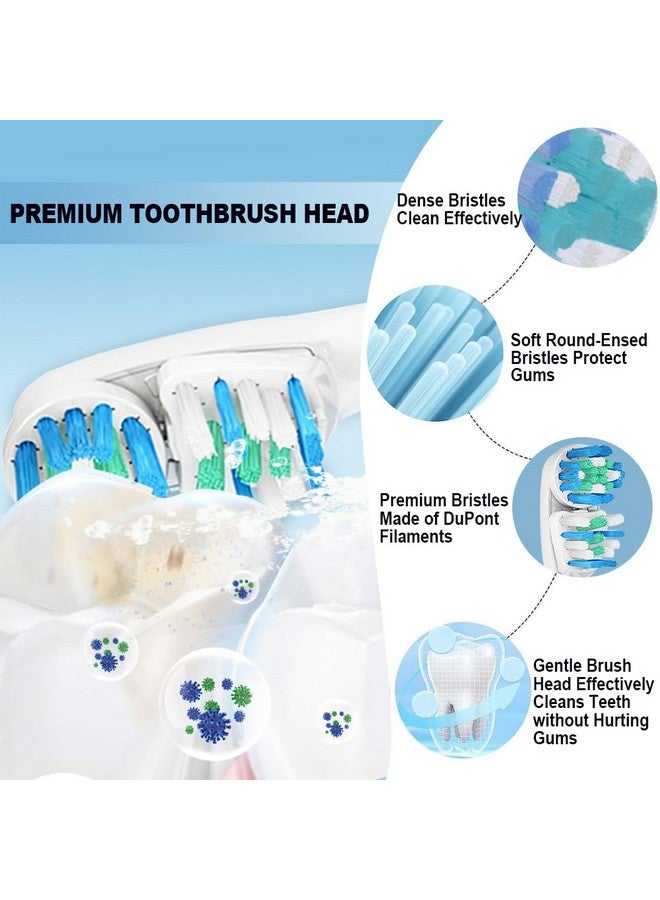 DeBizz Ebizz Dualclean Replacement Brush Heads Compatible With Oralb Vitality Series Fits For Pro 1000 Smart 1500 Genius X Double Clean Toothbrush Heads Provide Twice Clean 8 Pcs - Image 4