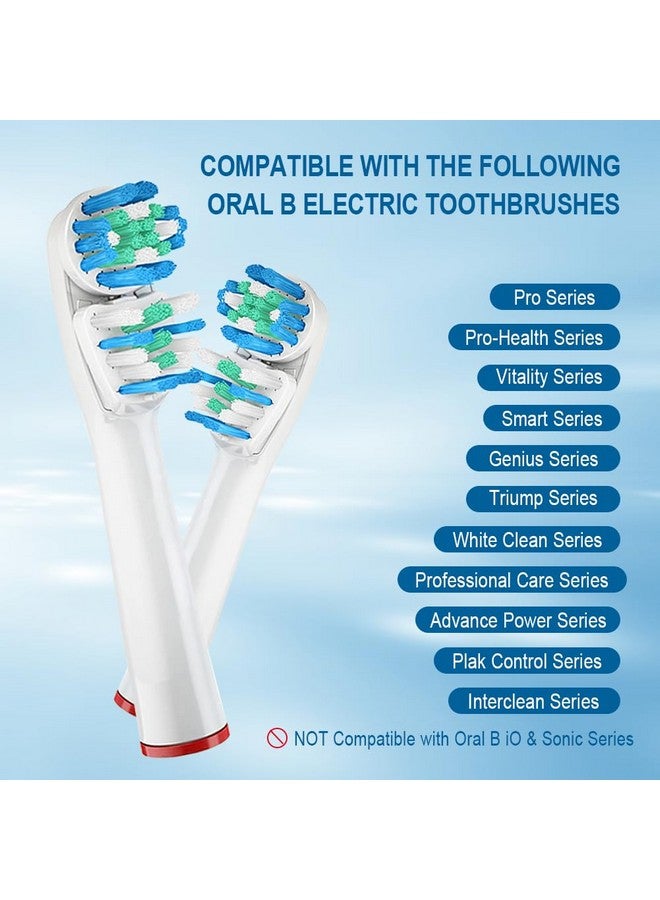 DeBizz Ebizz Dualclean Replacement Brush Heads Compatible With Oralb Vitality Series Fits For Pro 1000 Smart 1500 Genius X Double Clean Toothbrush Heads Provide Twice Clean 8 Pcs - Image 3