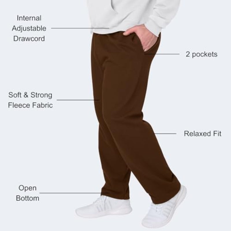 بنطال رياضي من الصوف للرجال من Hanes ComfortSoft EcoSmart - Image 2
