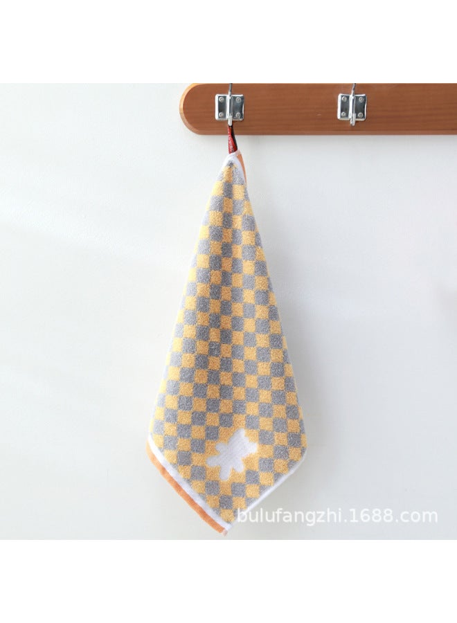 Square Cotton Household Thickened Lint-free Yarn-dyed Jacquard Children's Towel Cotton Square