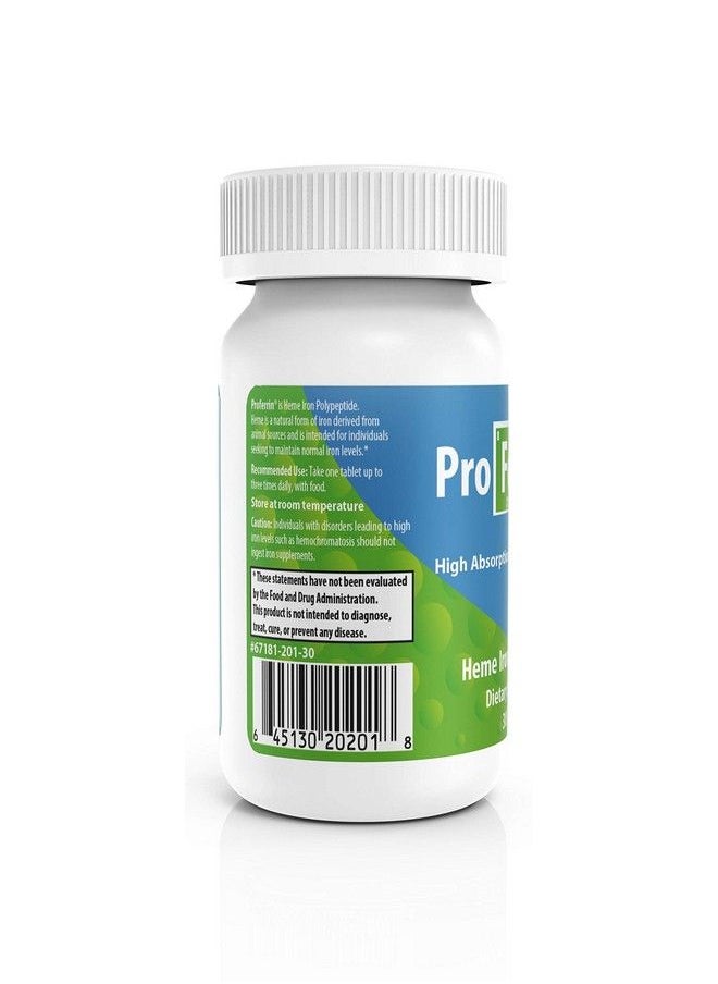 Proferrin ES - The Original Heme Iron Polypeptide Supplement 30 Count - Image 1