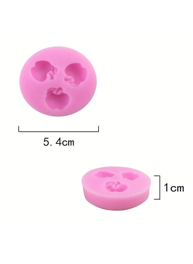 Hengke 2 Pcs Apple Shape Plant Fruit Shape Moldsfood Grade Cake Molds For Fondant Homemade Cupcake Candychocolatebiscuit Decor Polymer Clay Bake Ware Baking Tools - Image 3