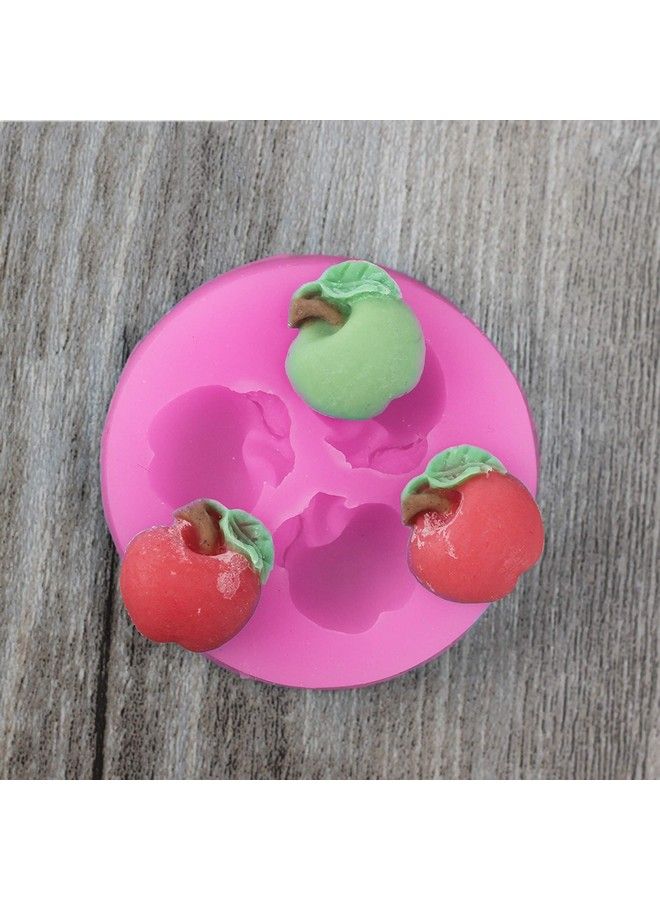 Hengke 2 Pcs Apple Shape Plant Fruit Shape Moldsfood Grade Cake Molds For Fondant Homemade Cupcake Candychocolatebiscuit Decor Polymer Clay Bake Ware Baking Tools - Image 5