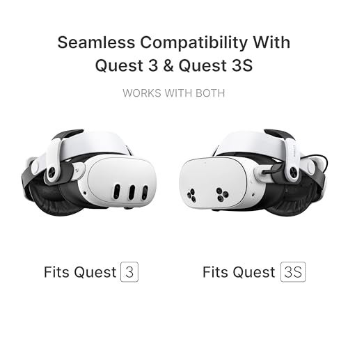 Bobovr ملحقات حزام الرأس BOBOVR M3 Pro مع حزمة البطارية، متوافقة مع Meta Quest 3/Quest 3S، تقلل من الضغط على الوجه، تصميم تبديل البطارية المغناطيسي - Image 2