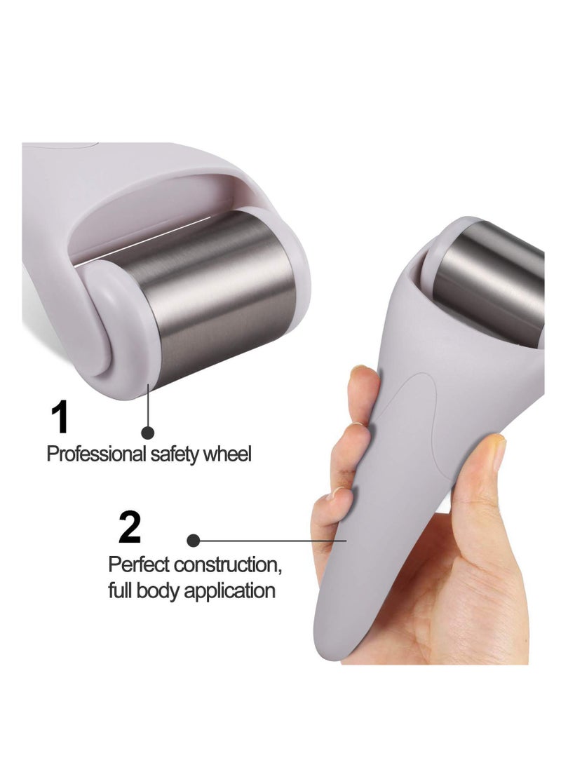 Excefore Ice Roller 2 Kits set Face Body Massage Stainless Steel Wheel/ABS Wheel Prevent Wrinkles Anti Aging for Face  Eye wrinkle Puffiness,Migraine,Pain Relief and Minor Injury - Image 5