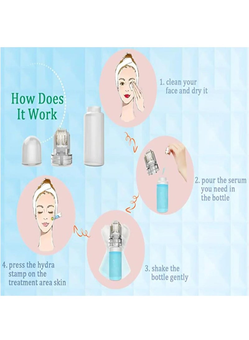 هيدرا رولر Hydra Roller Microneedle Derma Roller and Serum Applicator - أداة Microneedling التجميلية (0.5 مم) - Image 4