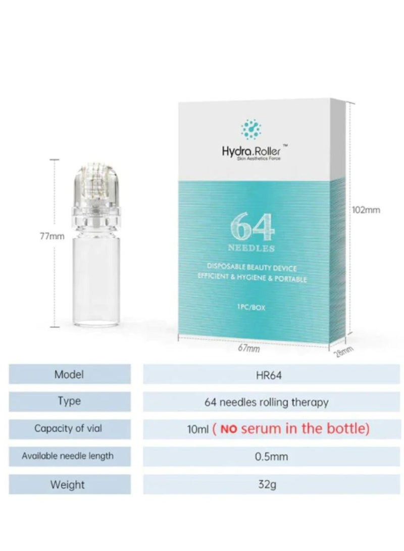 هيدرا رولر Hydra Roller Microneedle Derma Roller and Serum Applicator - أداة Microneedling التجميلية (0.5 مم) - Image 5