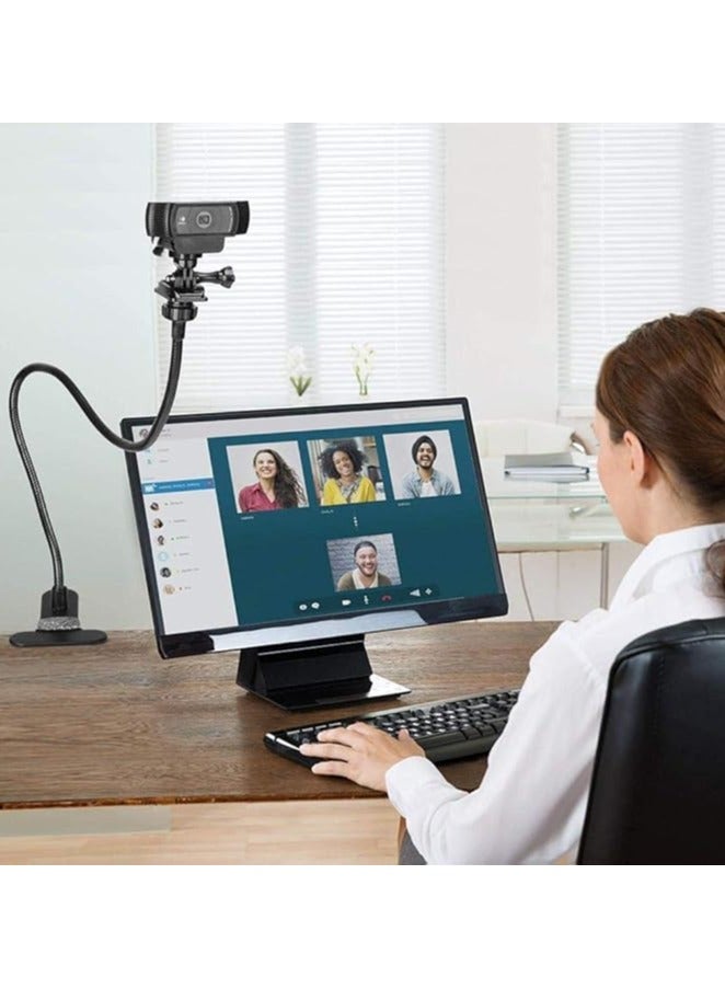 erorex 25 Inch Webcam Stand - Flexible Desk Mount Clamp Gooseneck Stand Compatible with Logitech Webcam C930e,C930,C920, C922x,C922, Brio 4K, C925e,C615 - Image 2