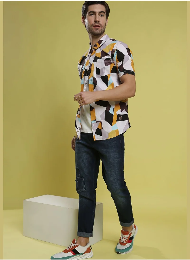 Campus Sutra Printed Shirt