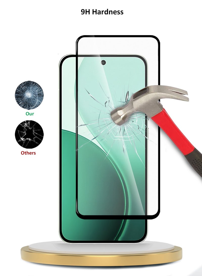 Wtech Oppo Reno14 5G 2025 Premium E2E Series Full Glue Full Cover Tempered Glass Screen Protector (MSGECN) - Clear/Black - Image 4