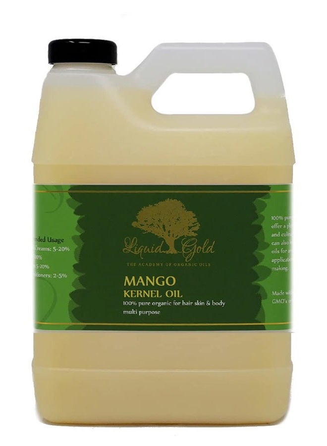 liquid gold 32 fl.oz Premium Liquid Gold Mango Seed Oil Pure & Organic Skin Hair Nails Health Care - Image 1