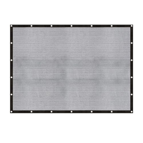 Cool Area 60-70% Shade Cloth 8x10FT Heavy Duty Knitted Mesh Tarp with Grommets Mesh Screen for Patio Canopy Garden Porch Greenhouse Pools Dog Kennel Black - Image 1