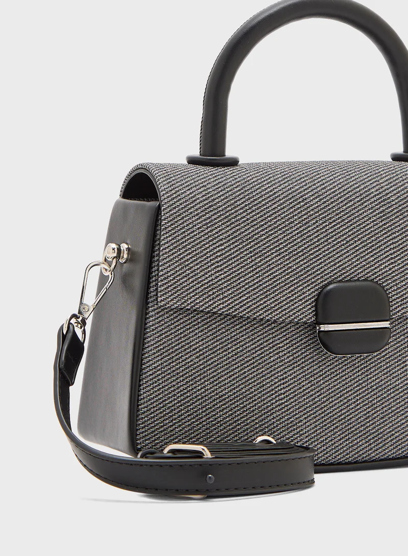 ELLA Contrast Color Satchel Bag