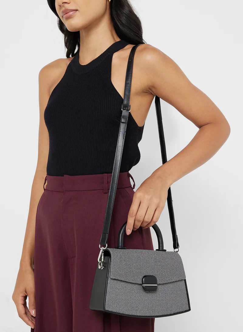 ELLA Contrast Color Satchel Bag