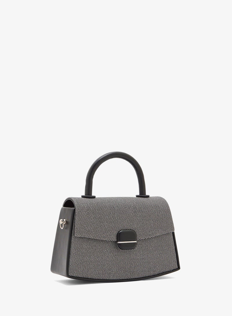 ELLA Contrast Color Satchel Bag - Image 4