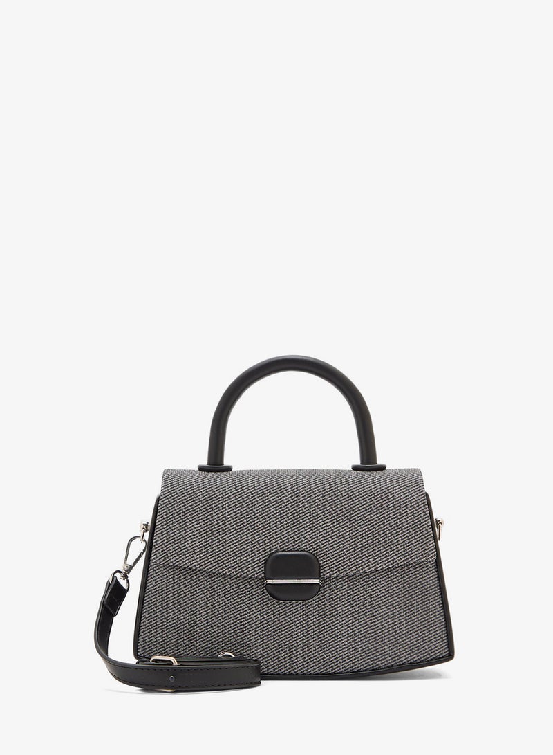 ELLA Contrast Color Satchel Bag - Image 1