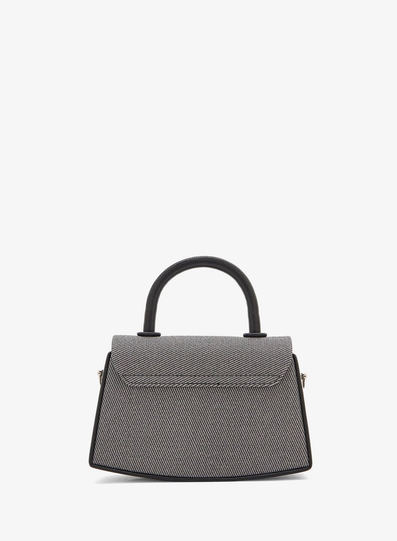 ELLA Contrast Color Satchel Bag - Image 2