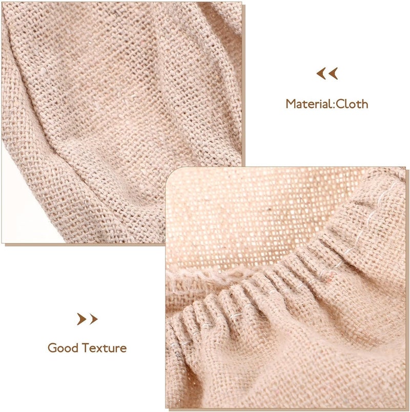 2pcs Sourdough Bread Basket Cloth Cover Linen Proofing Basket Liner Set Beige round 20x8cm Oval 21x15x8cm for Dough Baking and Fermentation - Image 3