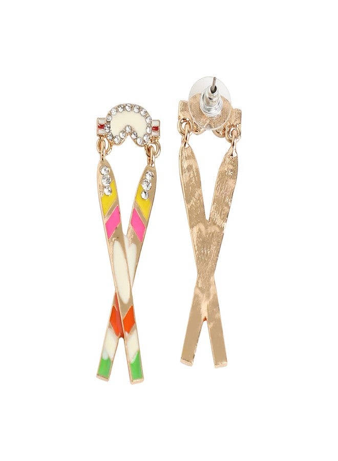 SOHI Designer Multicolor Drop Earrings for Women & Girls, jewellery for women, light weight earrings, Push Closure, modern, statement, artificial earrings for women, western earrings (4426) - Image 4