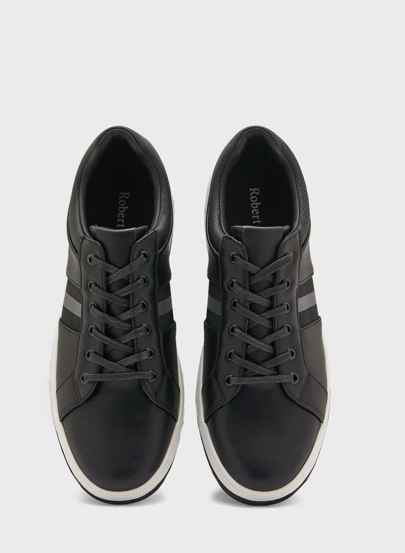Robert Wood Webbing Detail Casual Lace Ups