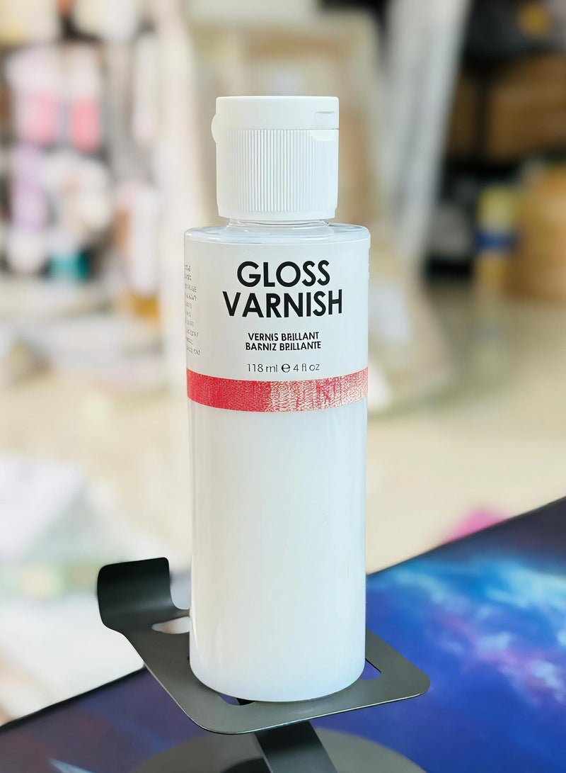 ART RANGERS Gloss Medium & Varnish for Acrylic – Enhance Color & Protect Paintings – 118ml - Image 1