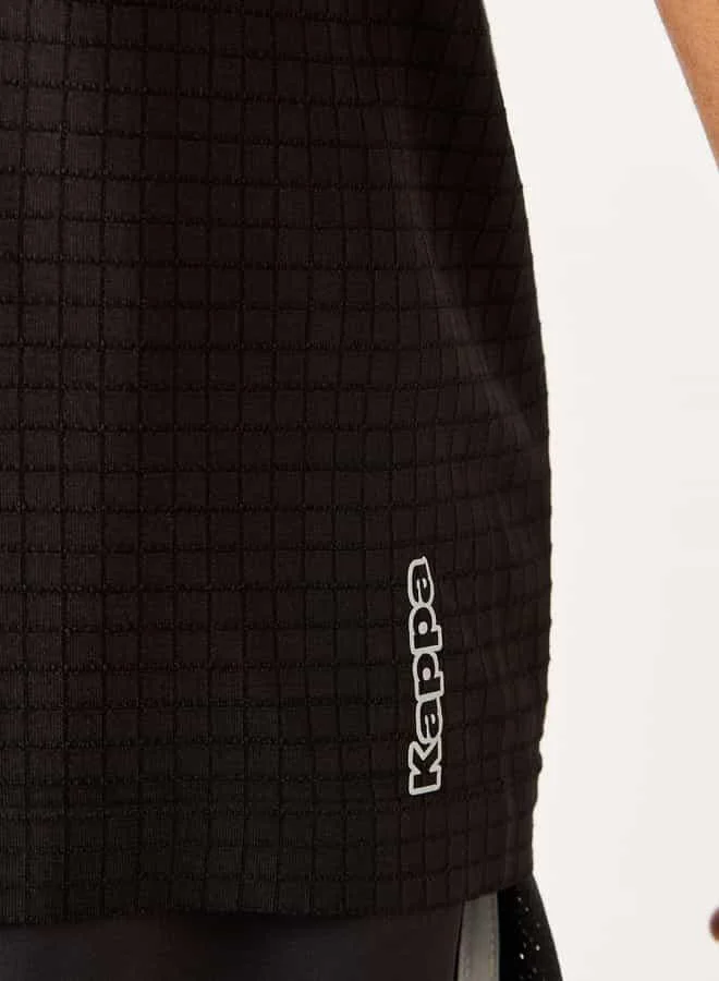 Kappa Kappa Textured T-shirt with Short Sleeves