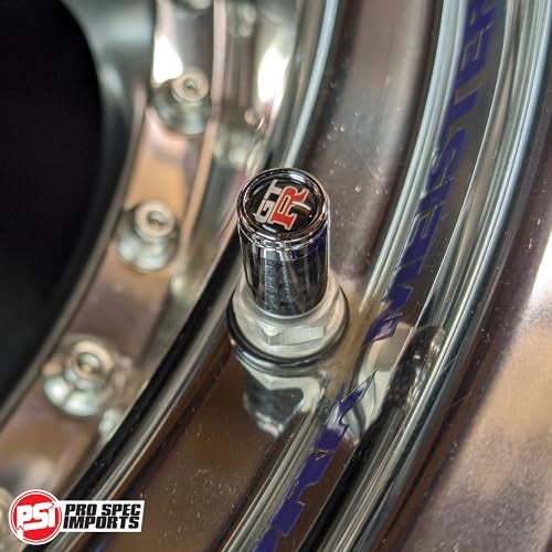 PRO SPEC IMPORTS Carbon Fibre Tire Valve stem caps for GTR Skyline, R35, R34, R33, R32 GT-R, Wheel, Gift - Image 4