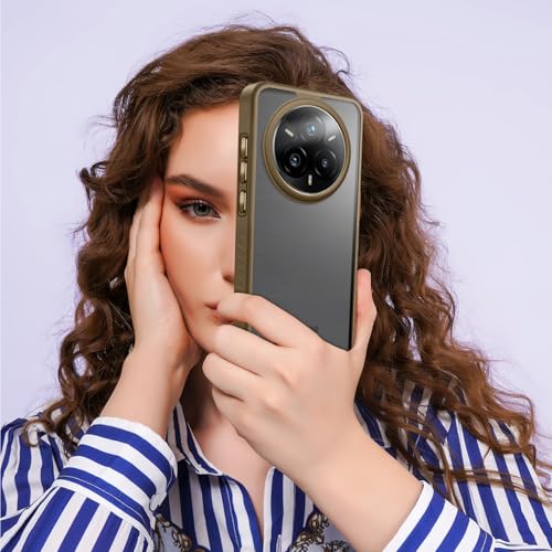 KARWAN®️ Shockproof Back Case Cover for Realme 14 Pro | Camera Protection Bump |Shockproof Back Case Cover for Realme 14 Pro - Brown - Image 5
