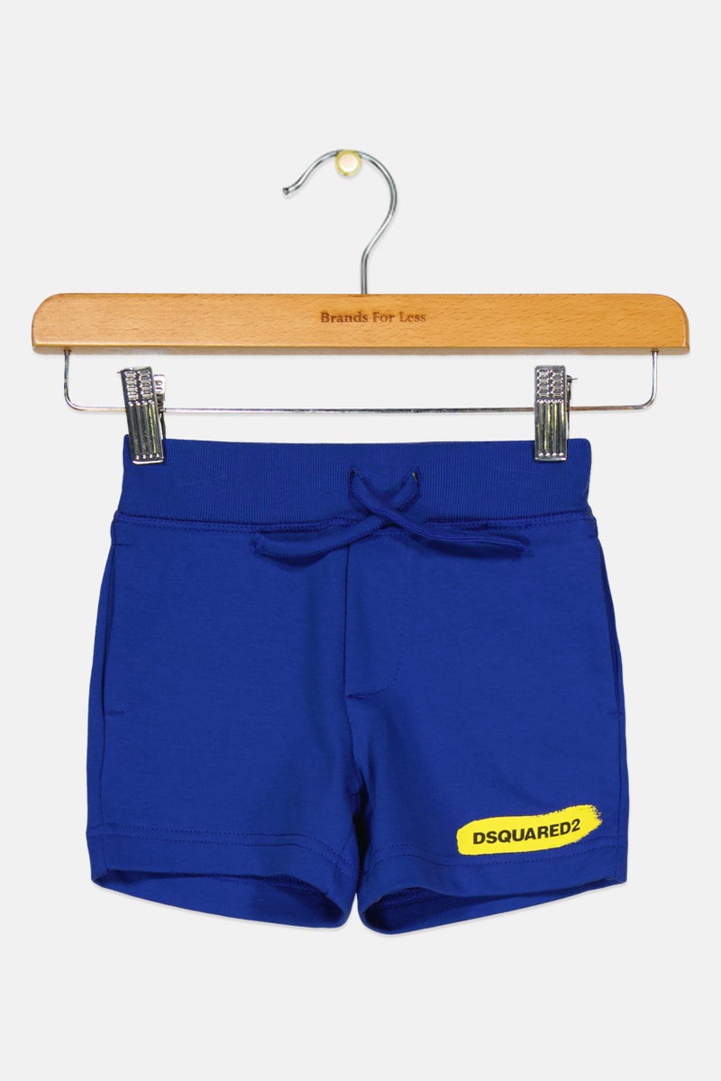 DSQUARED2 Toddlers Boy Brand Logo Basic Shorts, Blue - Image 1