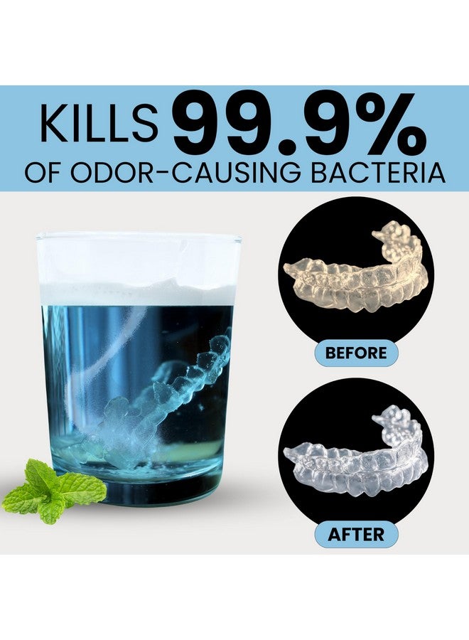 Protech Smile Again Retainer Cleaner | 180 Cleanings (22 Pack/6 Month Supply) | For Clear Aligners, Dentures, Retainers, Mouth Guards & Night Guards - Cleaning Crystals, Mint - Image 5