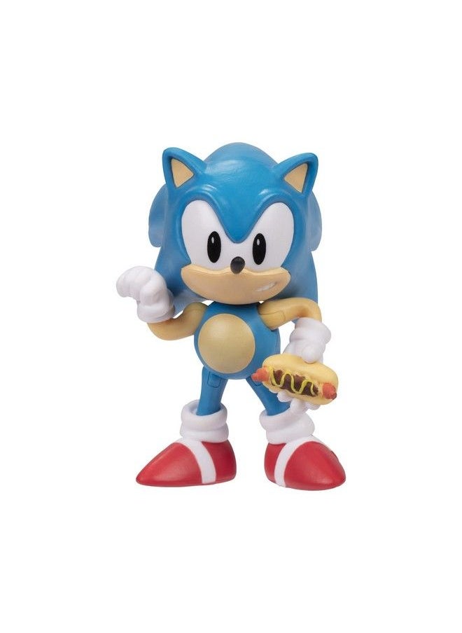 Sonic The Hedgehog 2.5Inch Action Figure Classic Sonic With Hot Dog Collectible Toy  - Image 1