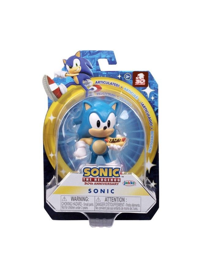 Sonic The Hedgehog 2.5Inch Action Figure Classic Sonic With Hot Dog Collectible Toy  - Image 5