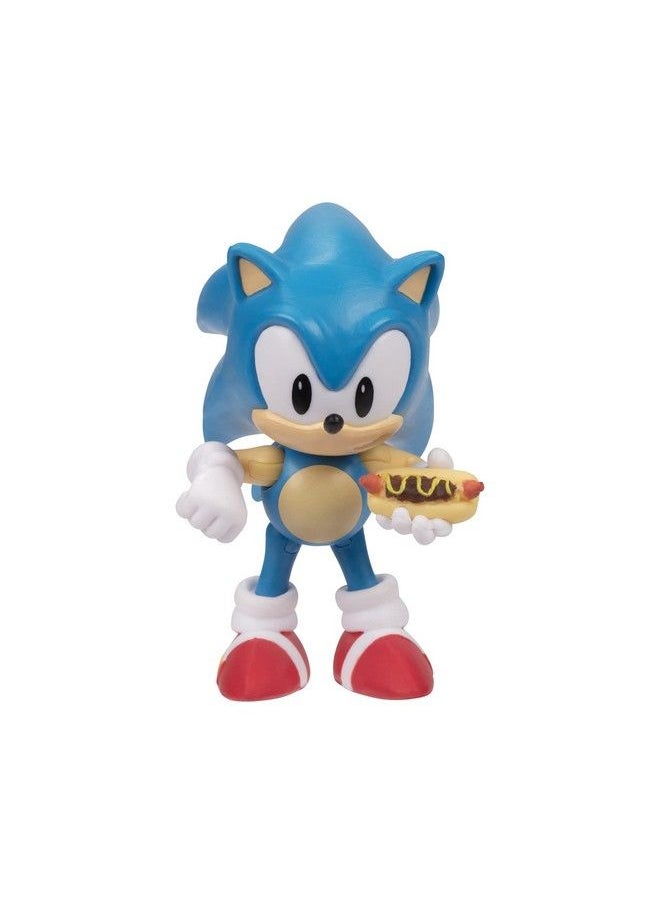 Sonic The Hedgehog 2.5Inch Action Figure Classic Sonic With Hot Dog Collectible Toy  - Image 3