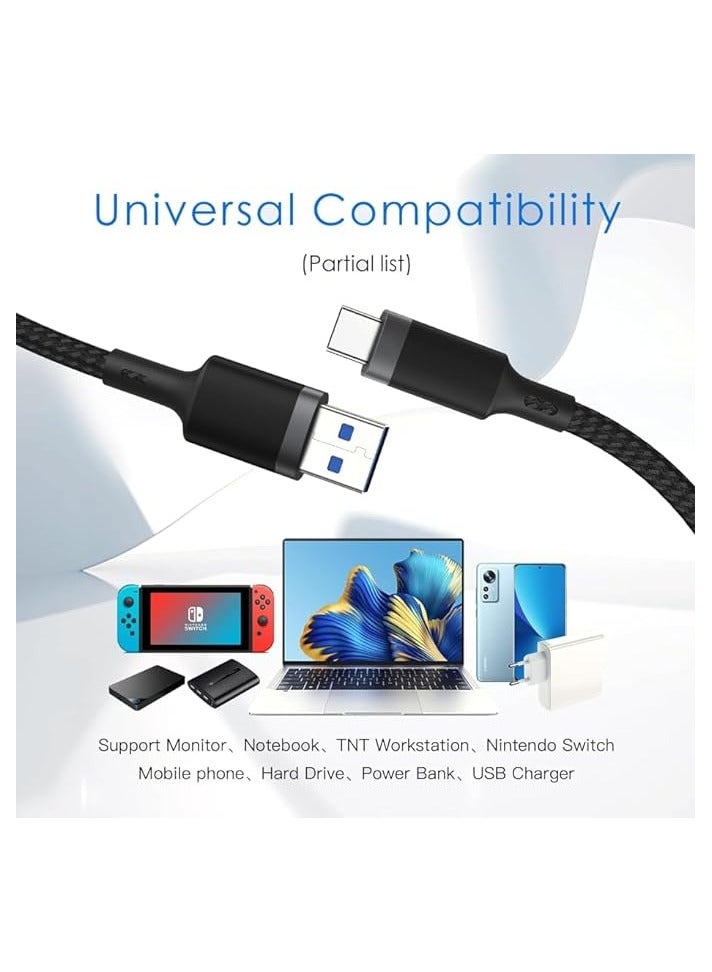 Mowsil Type C Cable 2M USB C Cable Nylon Braided Fast Charging USB Cord Charger Wire - Image 3